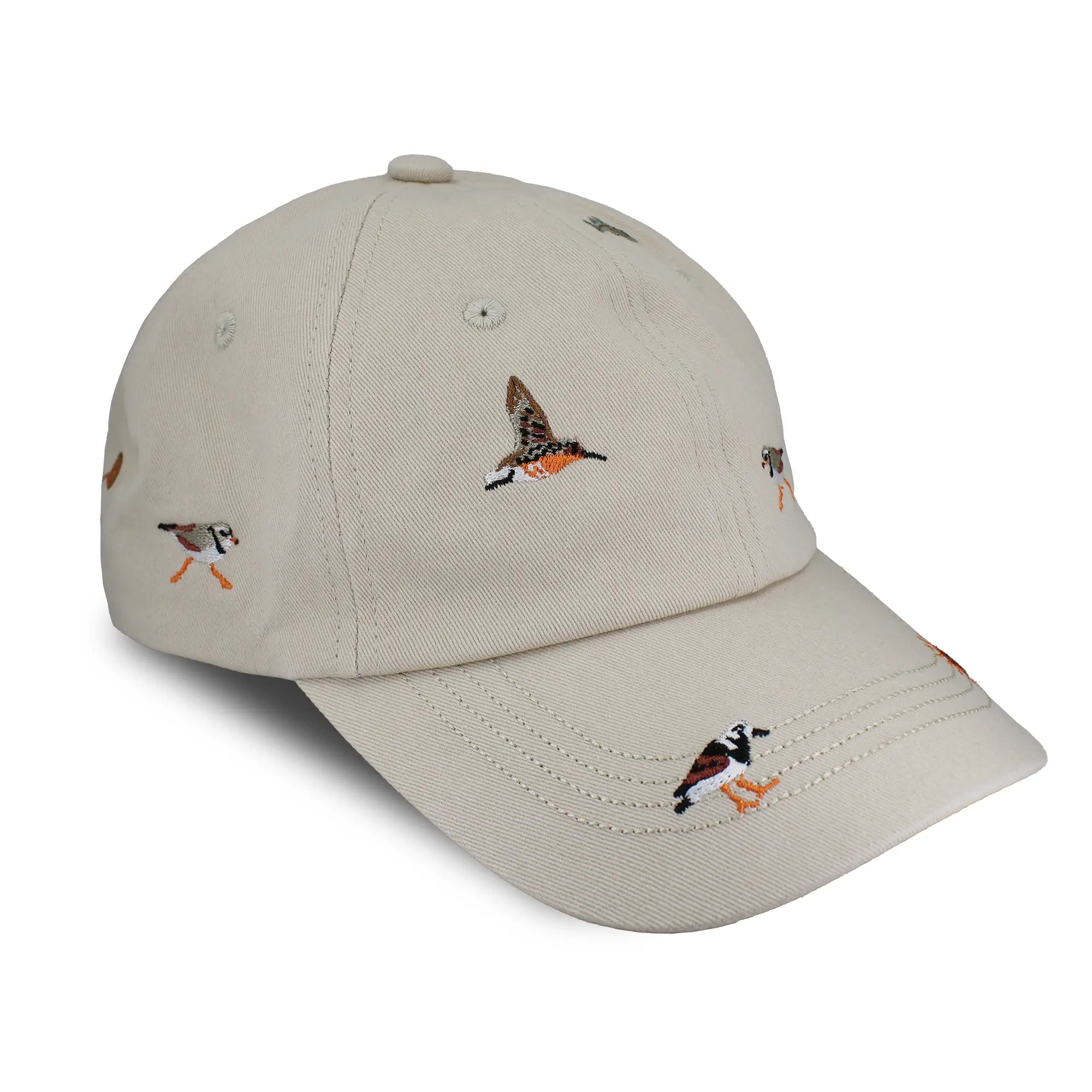 Bird Collective embroidered beach life dad hat in color putty