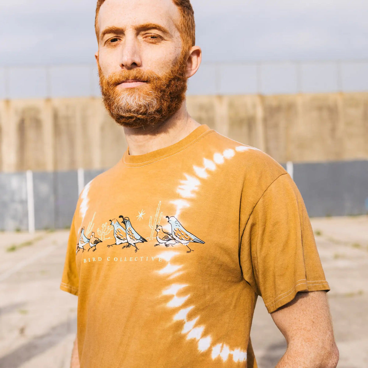 California Quail Tie Dye Tee - Main Image