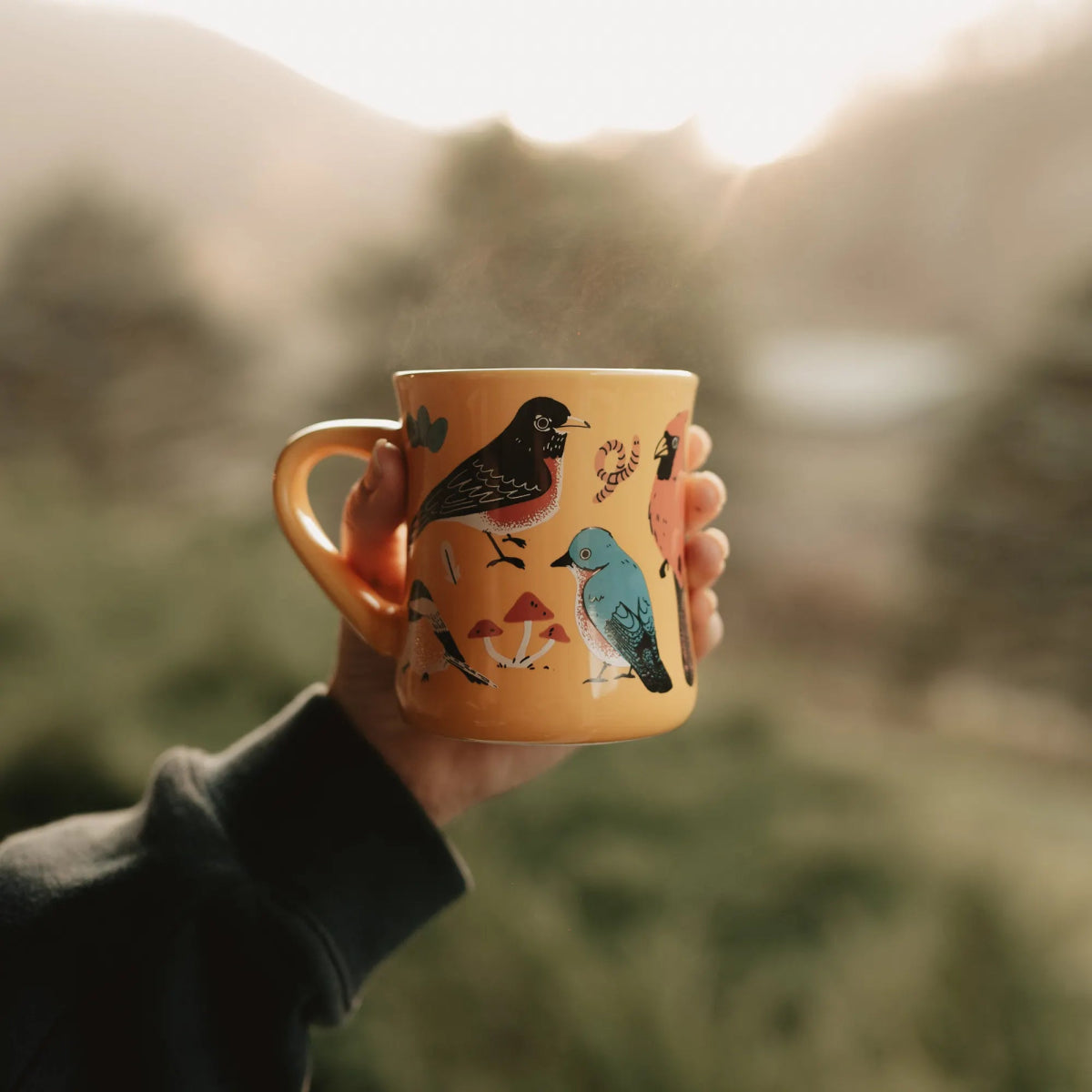 16 oz coffee mugs-birds Bird Collective