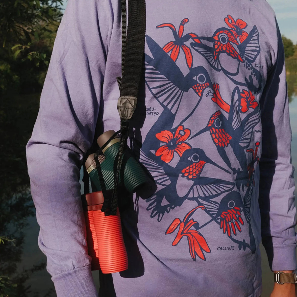 Hummingbirds Long Sleeve Tee | Bird Collective