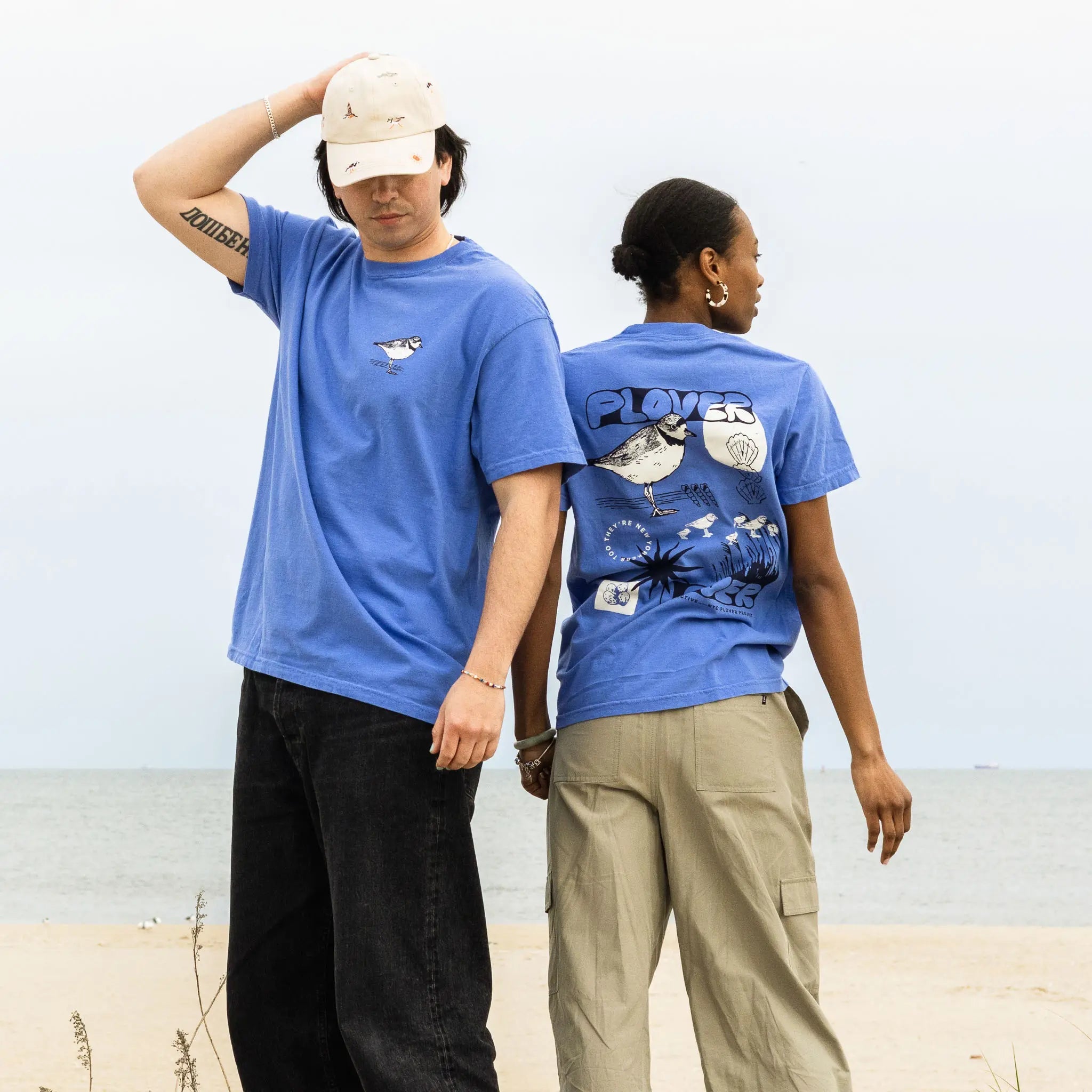 Bird Collective - Plover Lover T-Shirt - S - Ocean