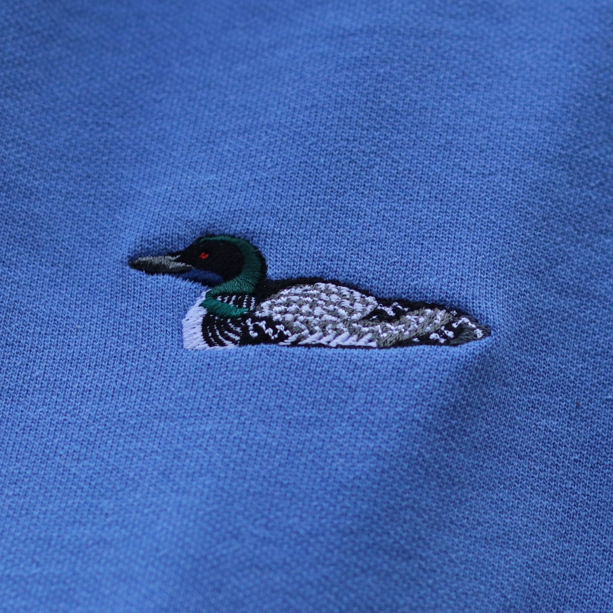 Bird Collective - Loon Embroidered Sweatshirt - S - Lake