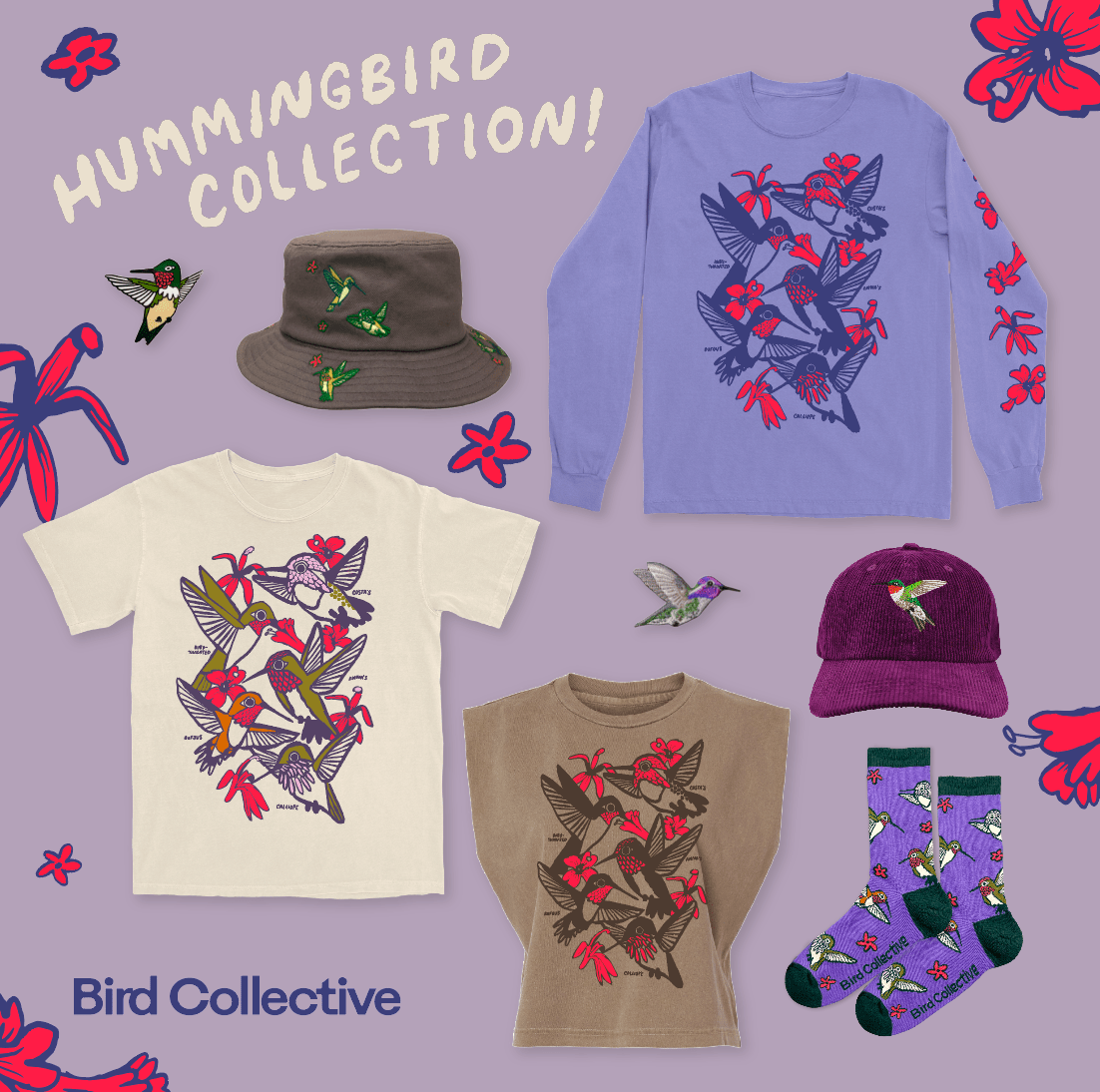 Hummingbird Shirts, Hats & Gifts | Bird Collective
