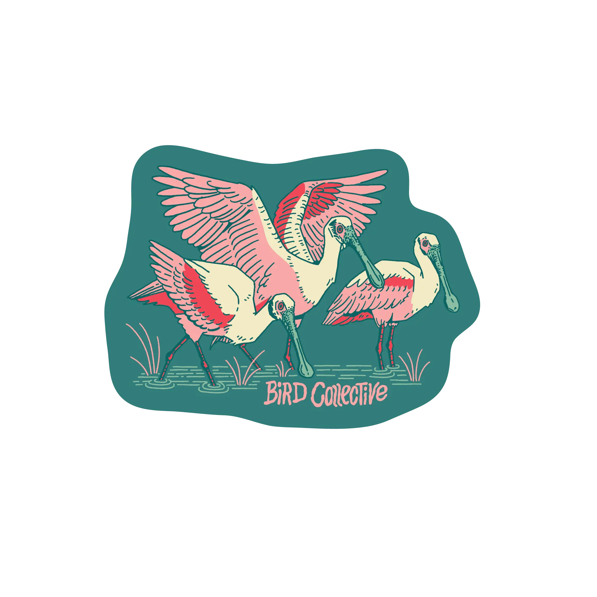 Roseate Spoonbill Sticker