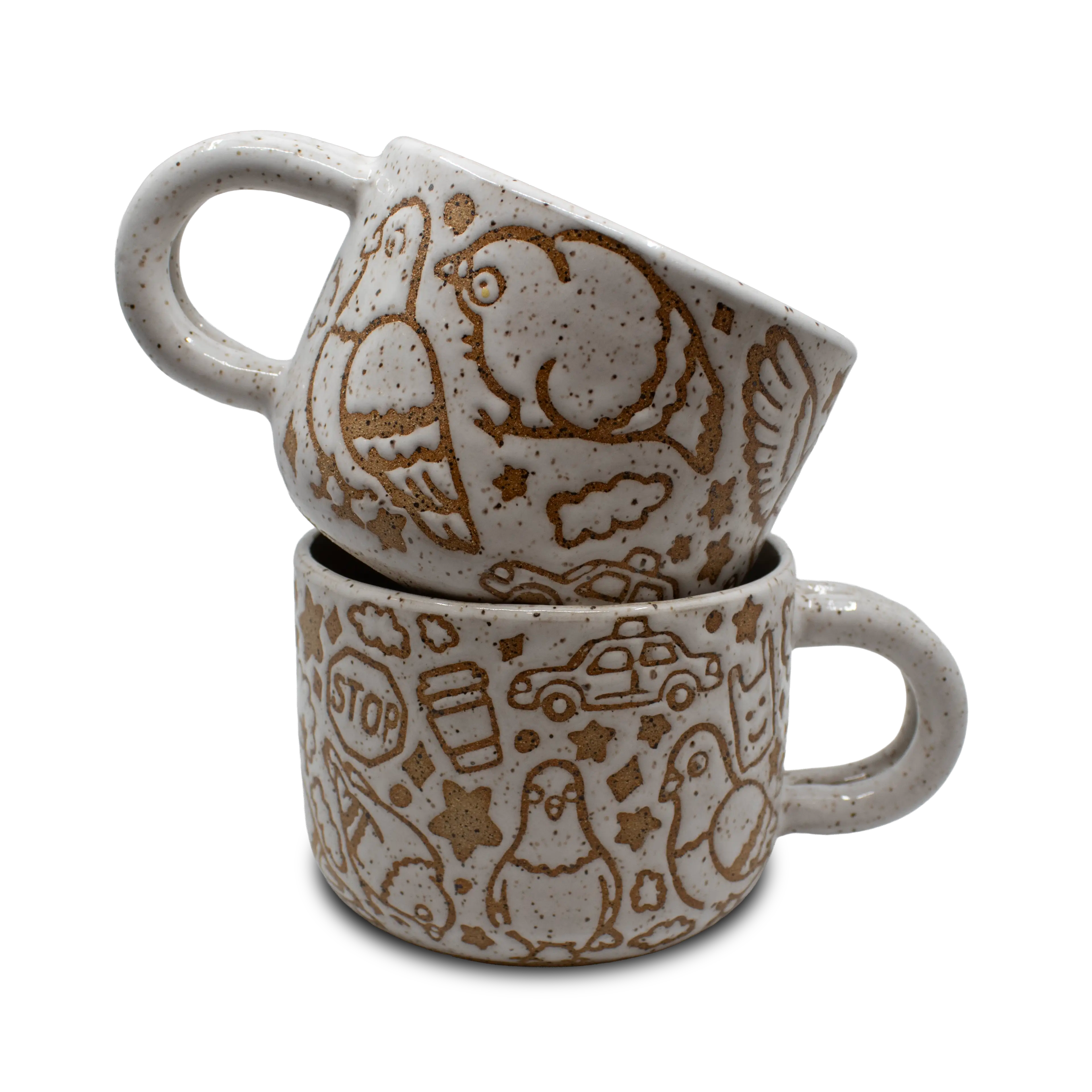 Annie's Potteries x Bird Collective Hand Made Pigeon Mug