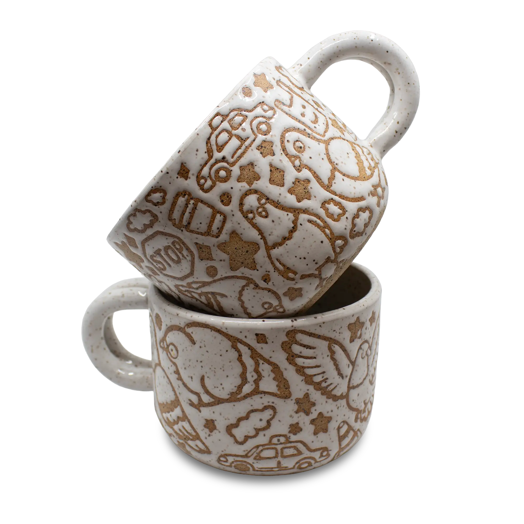 Annie's Potteries x Bird Collective Hand Made Pigeon Mug