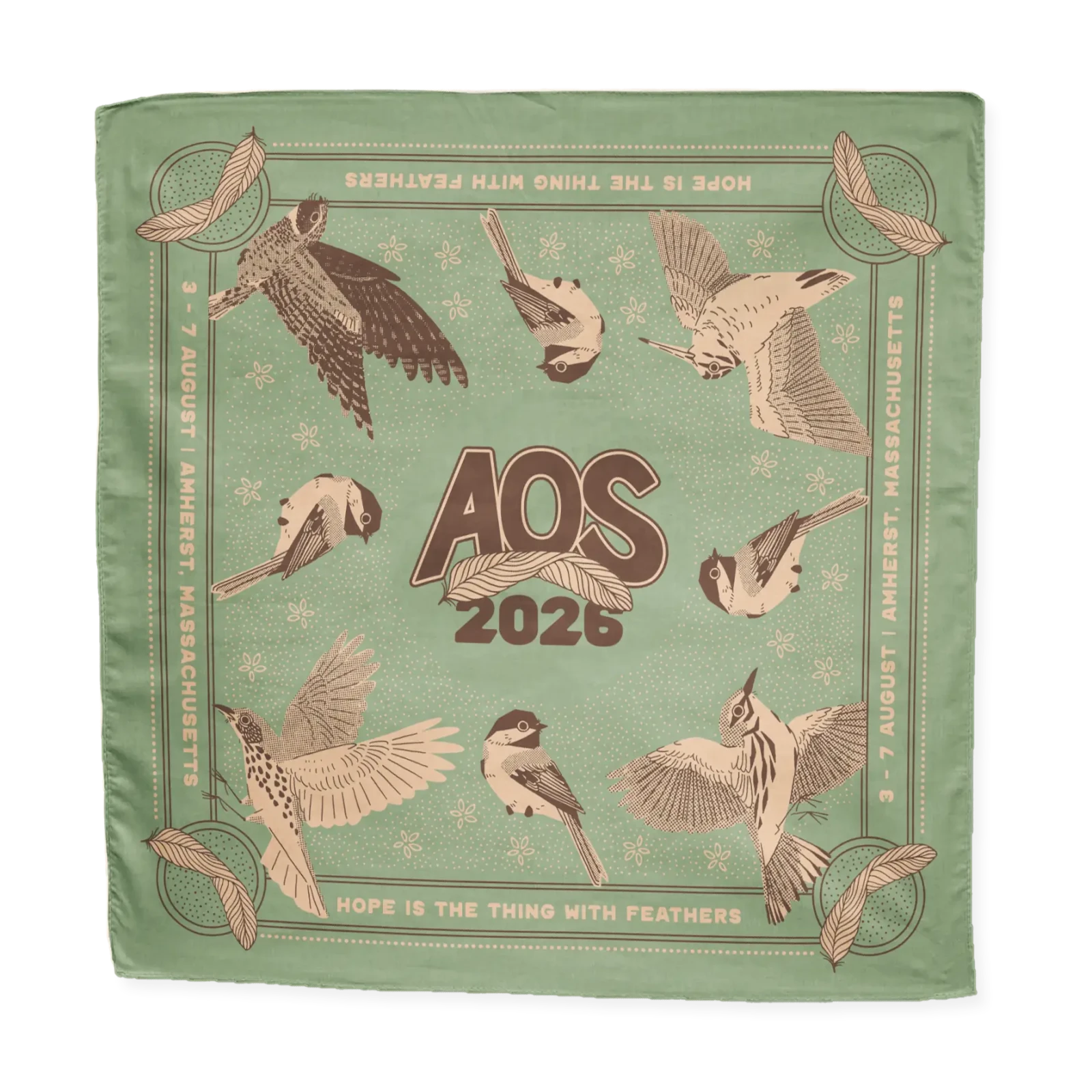Bird Collective - American Ornithological Society 2026 Conference Bandana - 