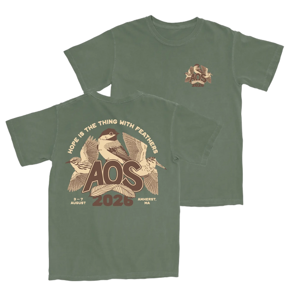 Bird Collective - American Ornithological Society 2026 Conference Tee - S - Moss