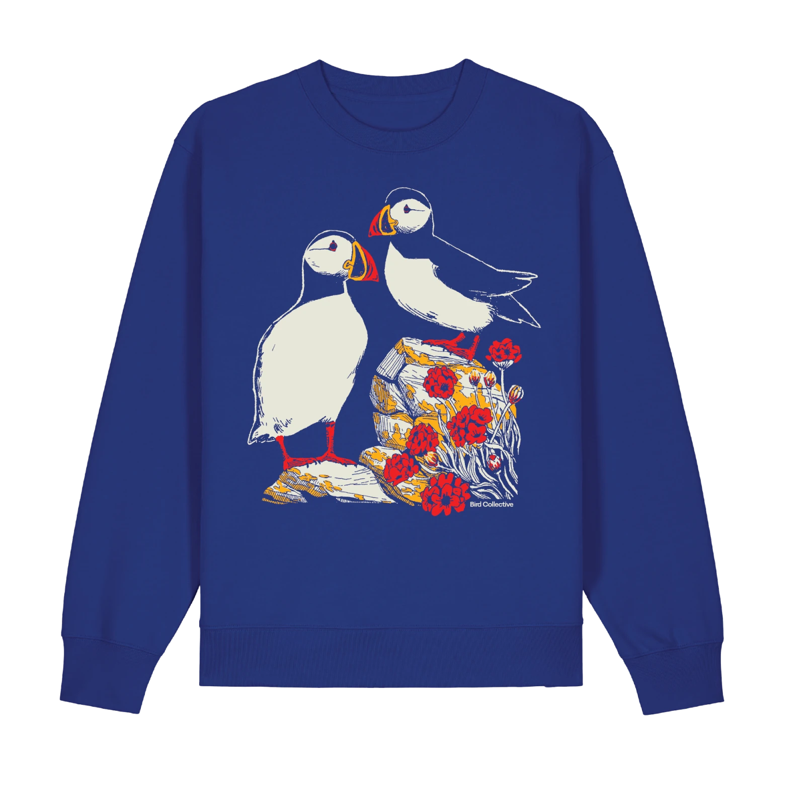 Bird Collective - Atlantic Puffin Sweatshirt - XS - Royal Blue