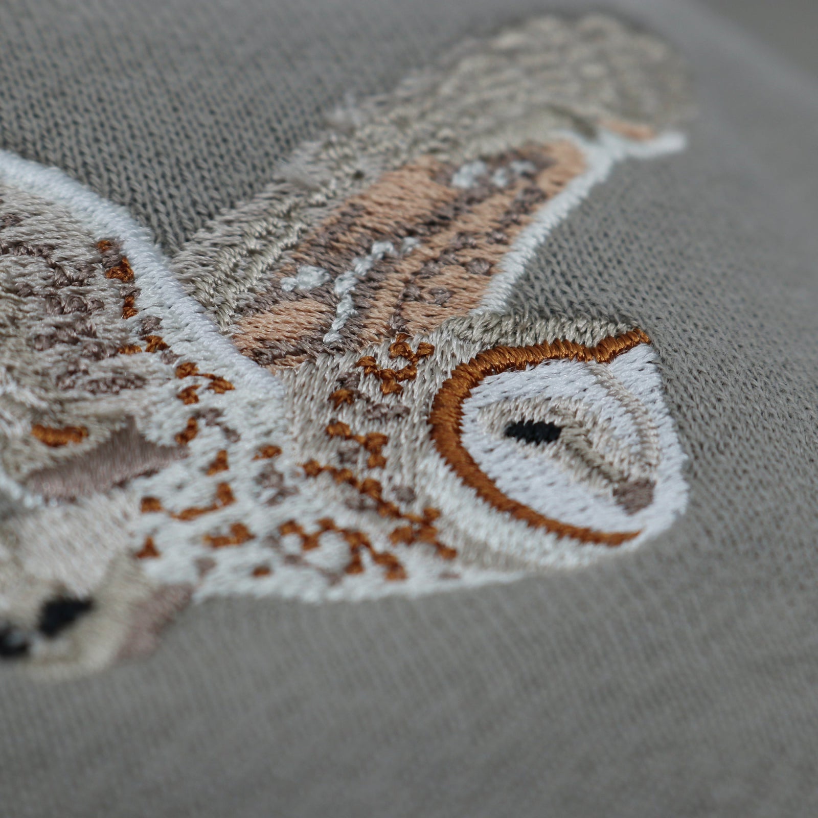 Bird Collective - Barn Owl Embroidered Sweatshirt - XS - Khaki