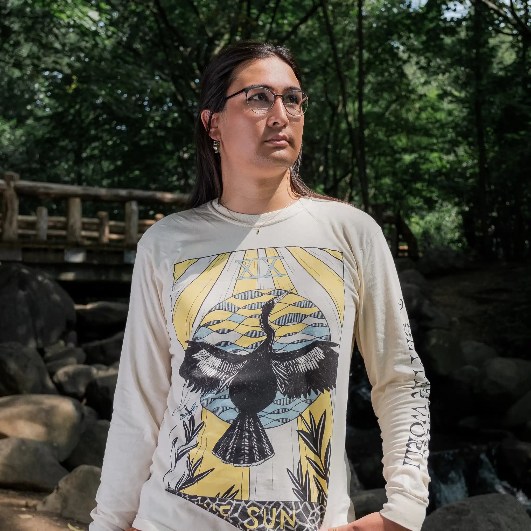 Anhinga Tarot Long Sleeve T-Shirt - Bird Collective