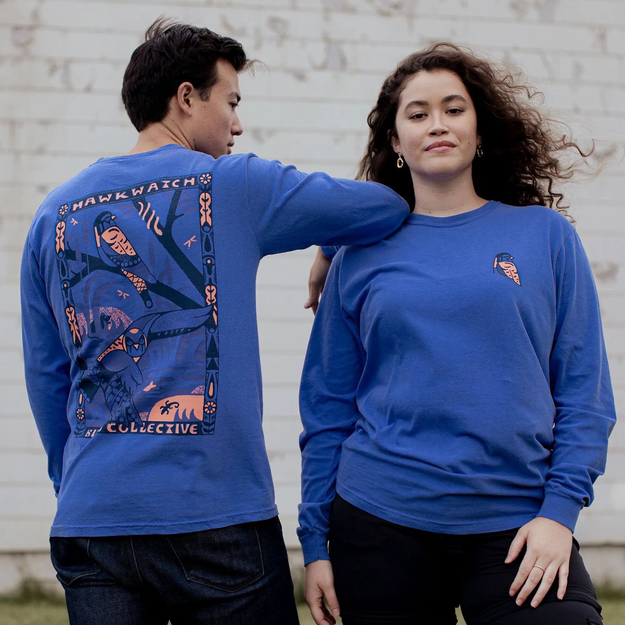 Kestrel Long Sleeve T-Shirt - Bird Collective