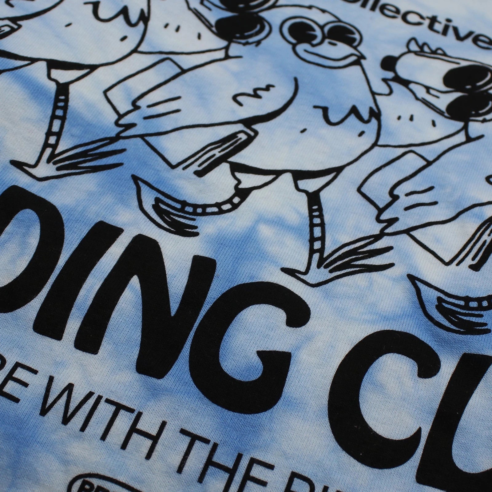 Bird Collective - Birding Club Tie Dye Tee - S - Sky
