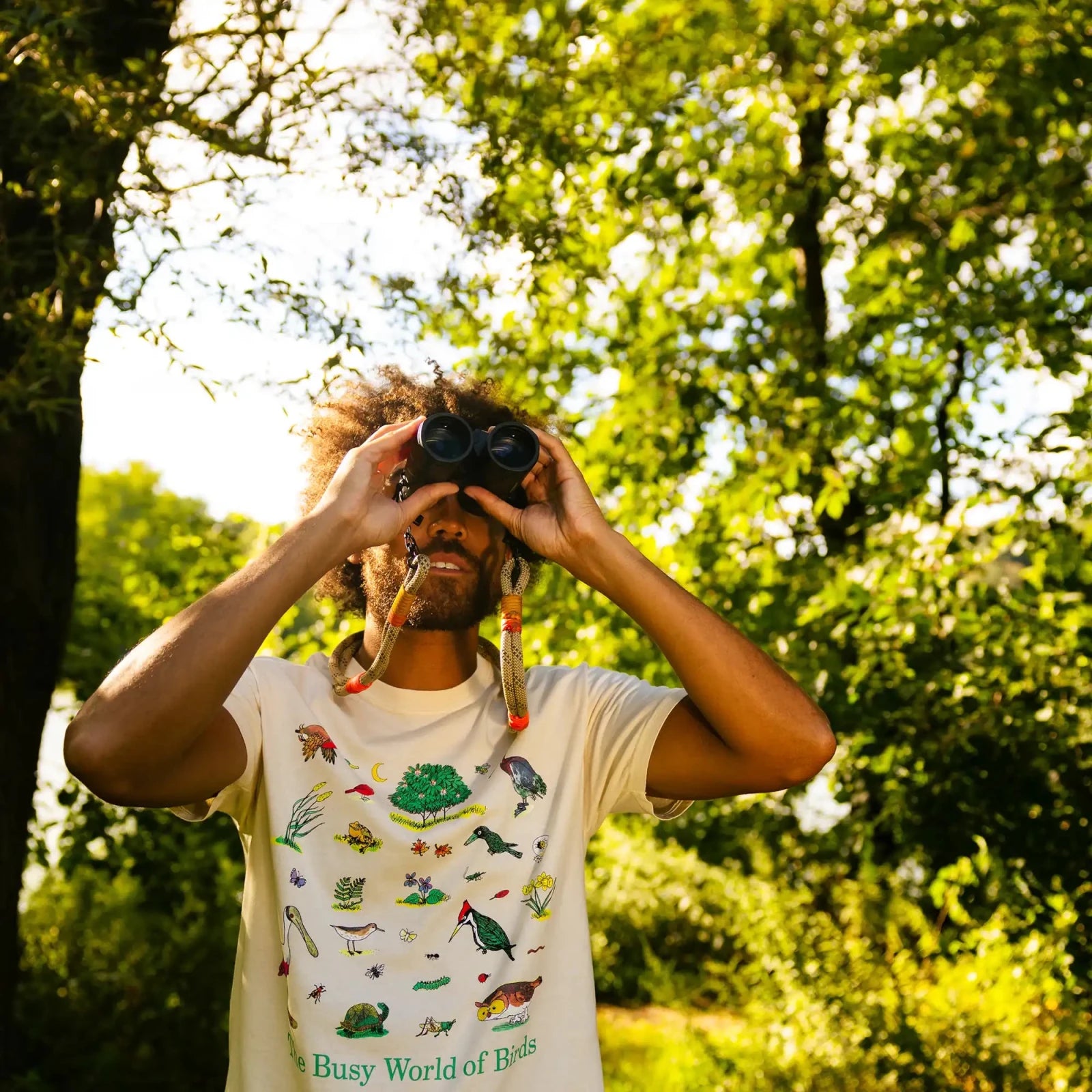 Bird Collective - Busy World of Birds Tee - S -