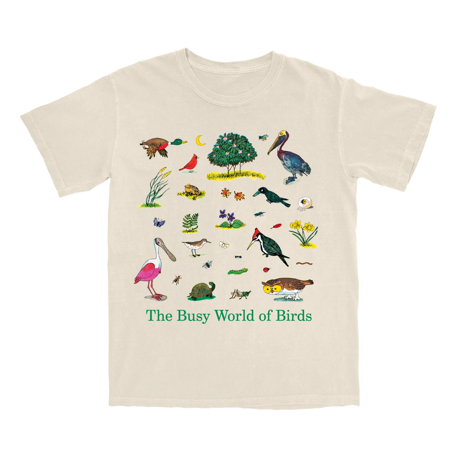 Bird Collective - Busy World of Birds Tee - S -