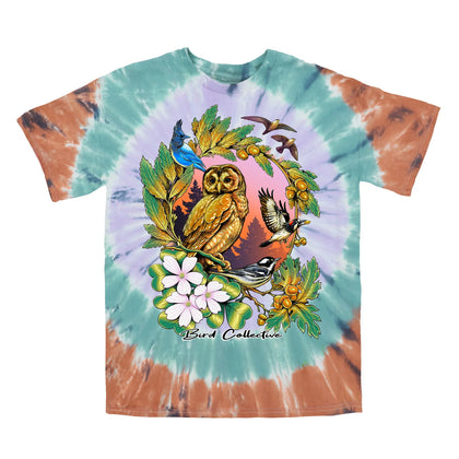 Bird Collective - California Forests Tie Dye T-Shirt - S - California Tie Dye