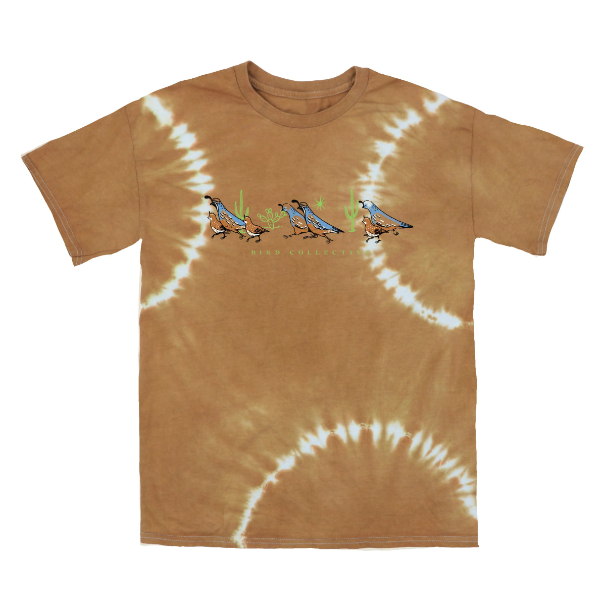 California Quail Tie Dye T-Shirt Bird Collective