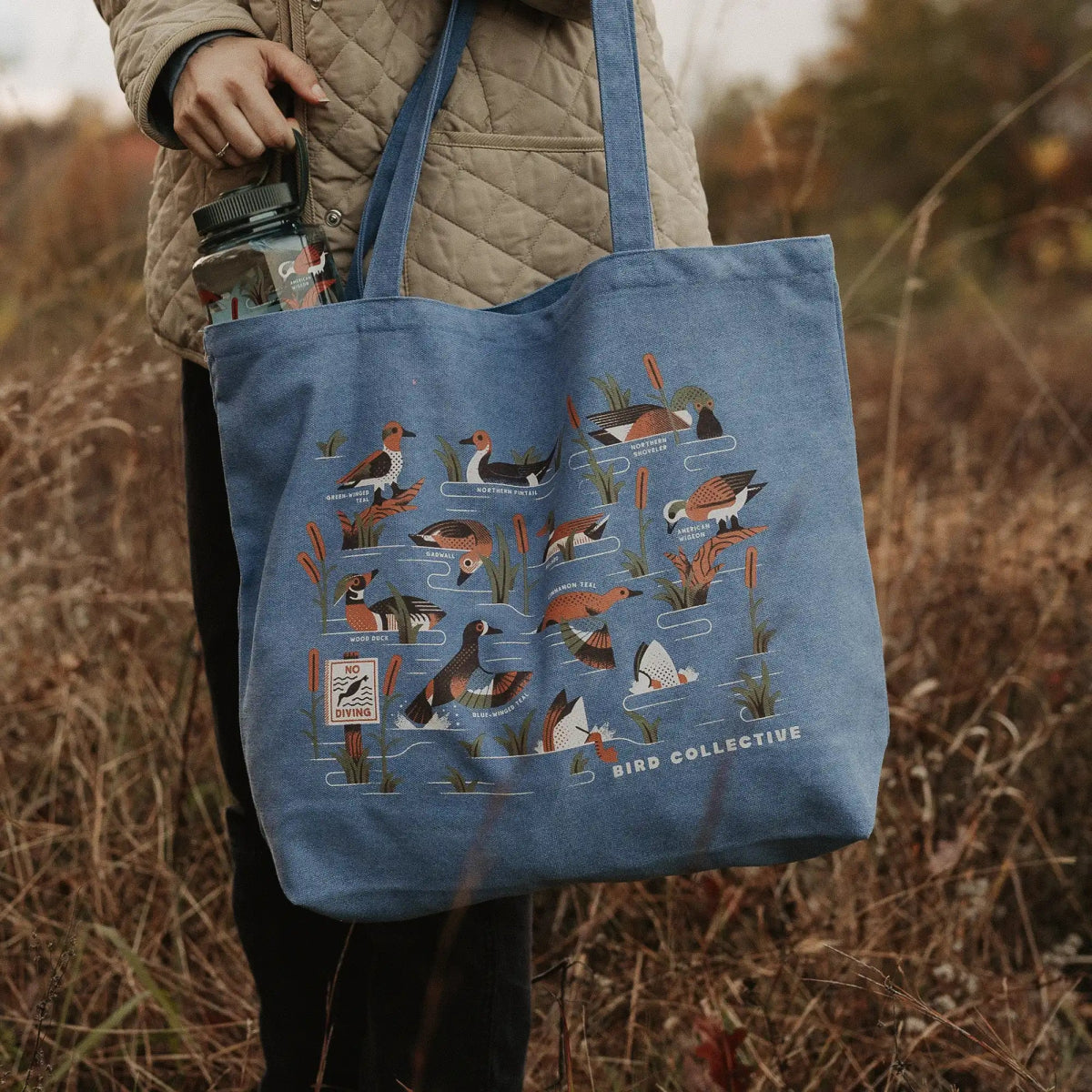 Bird Collective - Dabbling Ducks Tote Bag - 