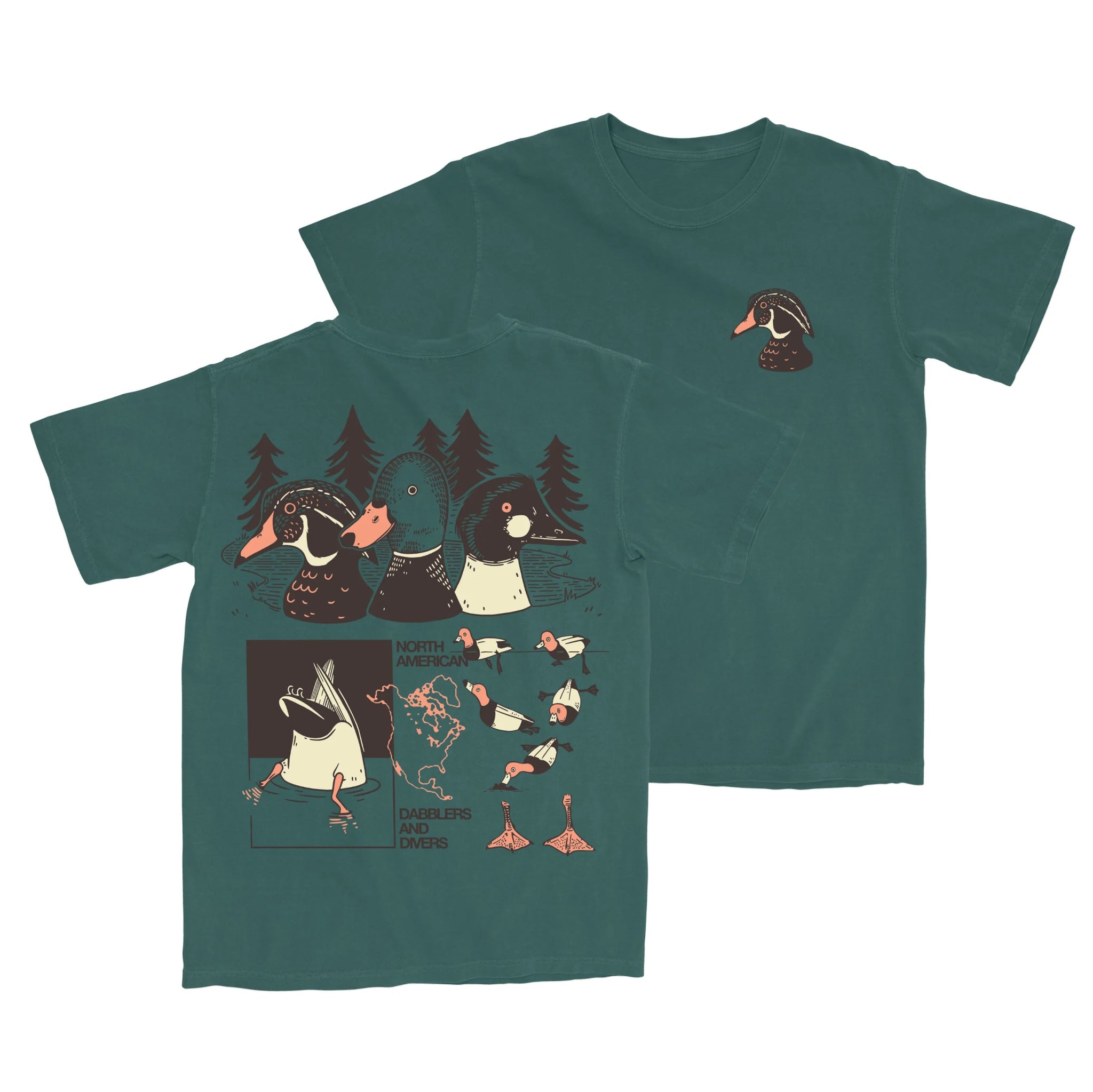 Duck Trio T-Shirt - Bird Collective