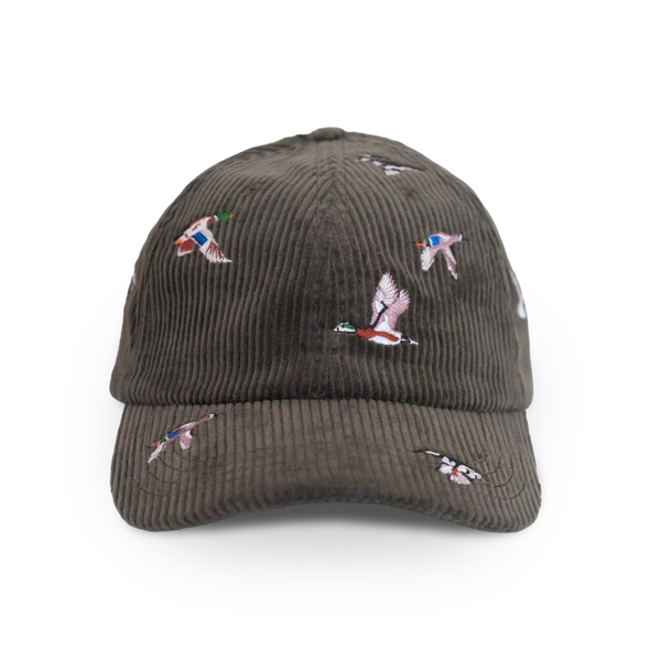 Bird Collective - Ducks Corduroy Hat - Olive - 