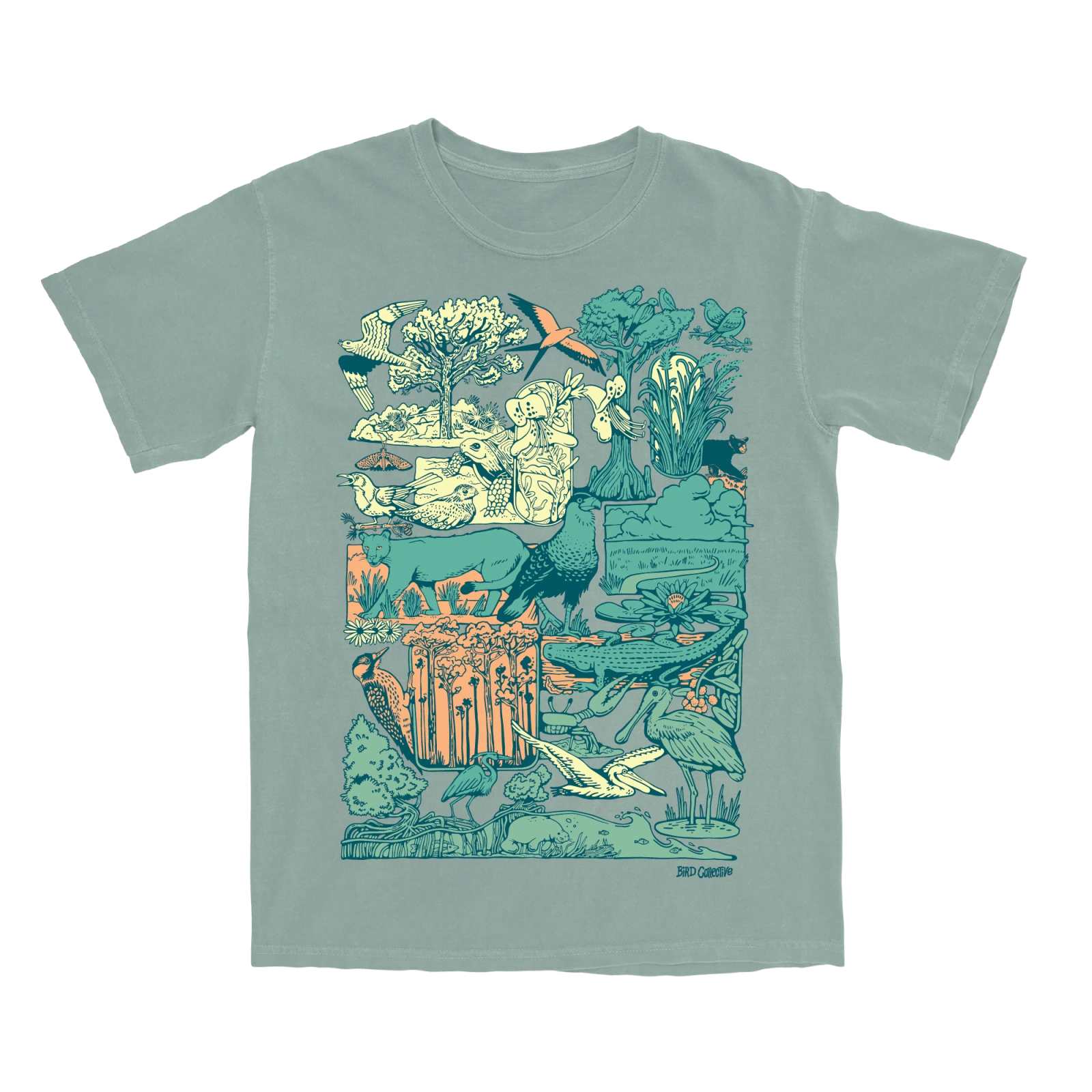 Bird Collective - Florida Wildlife Corridor Tee - S - Bay
