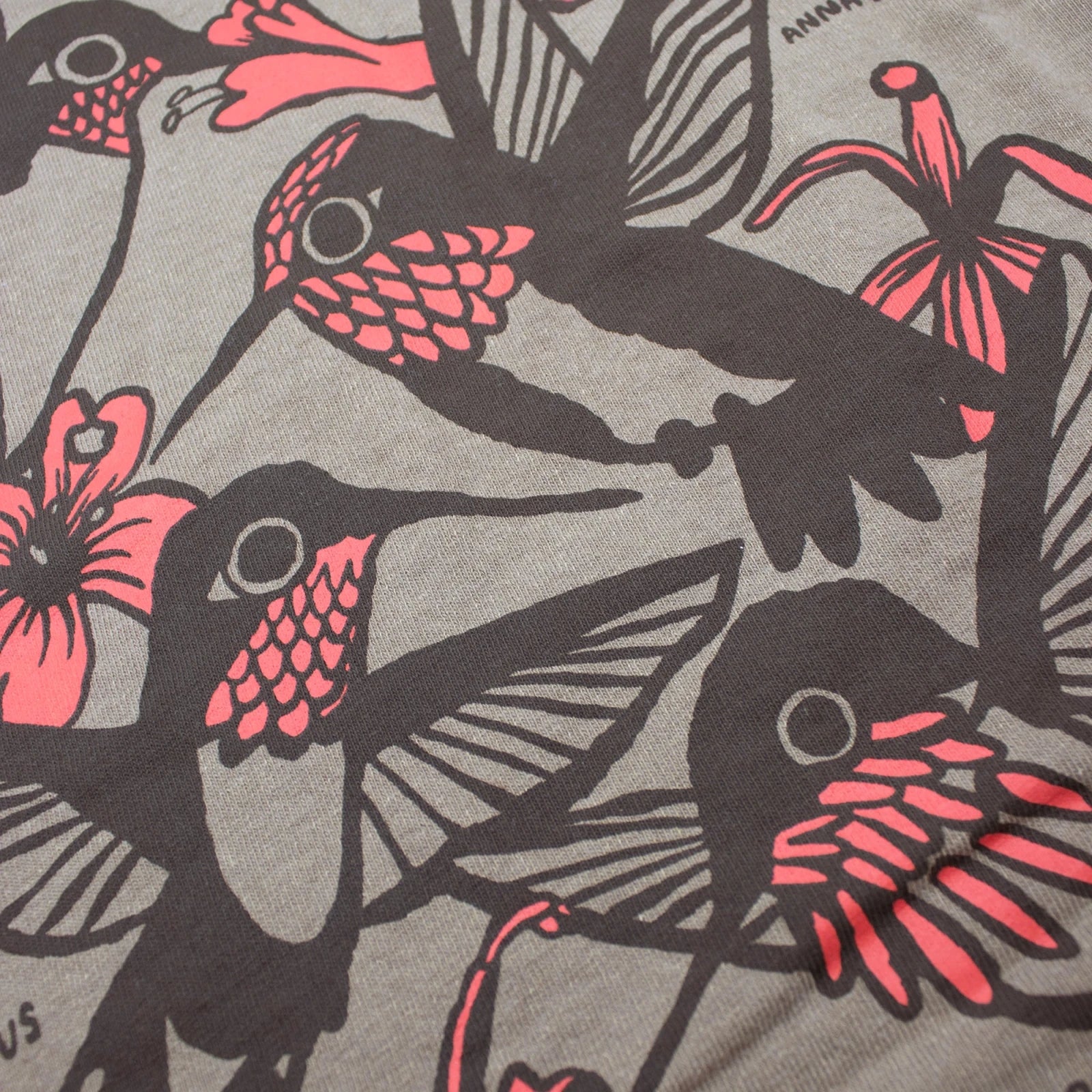 Bird Collective - Hummingbirds Tank - S - Mushroom