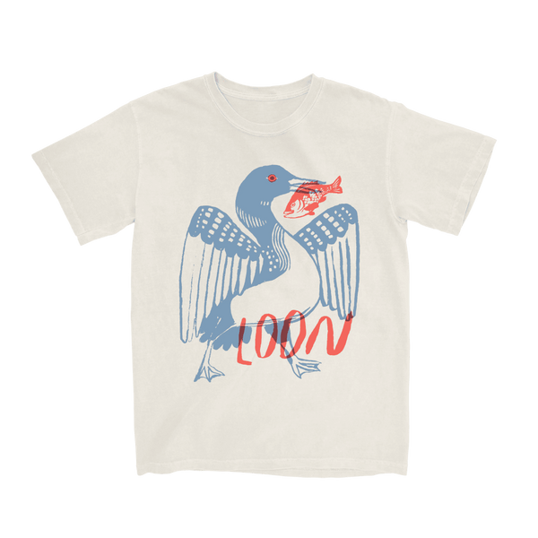 Bird Collective - Lightweight Loon Tee - XS - Vintage White