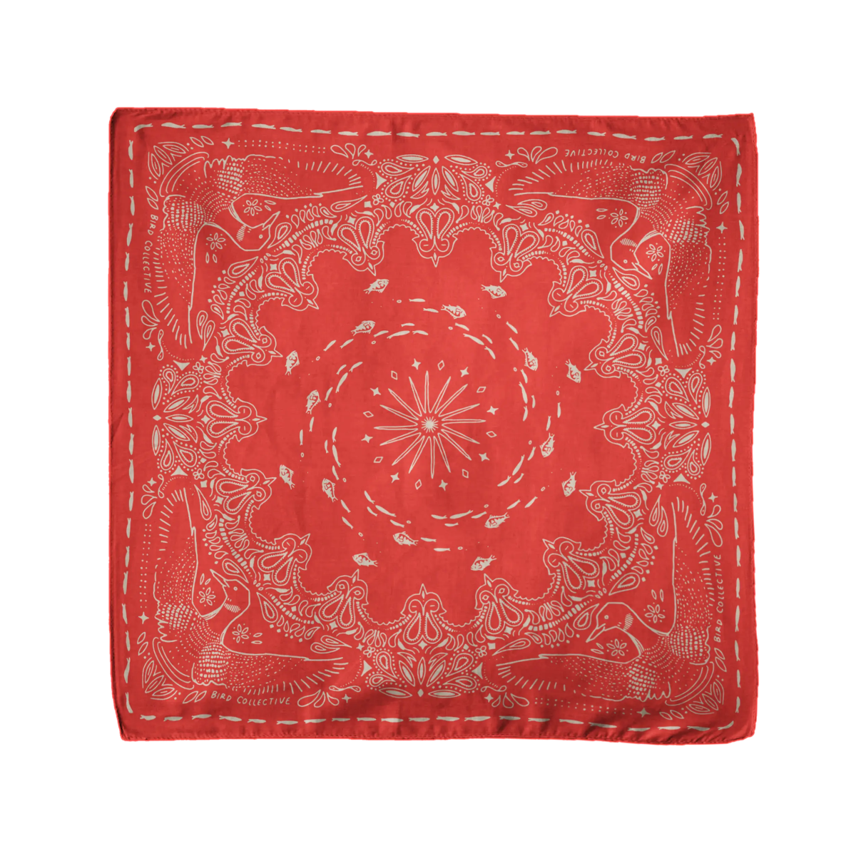 Bird Collective - Loon Bandana - Red - 