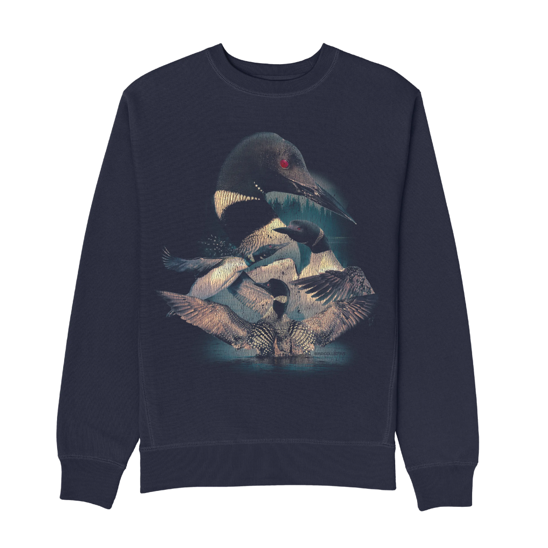 Bird Collective - Loon Lake Sweatshirt - XS - Navy