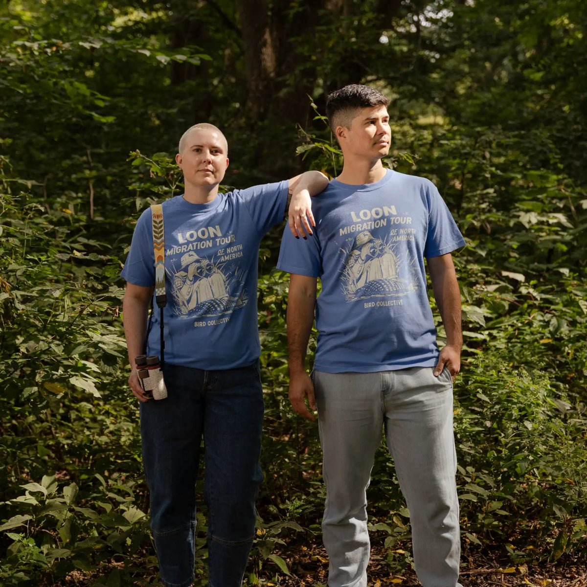 Bird Collective - Loon Migration Tee - S - Sky