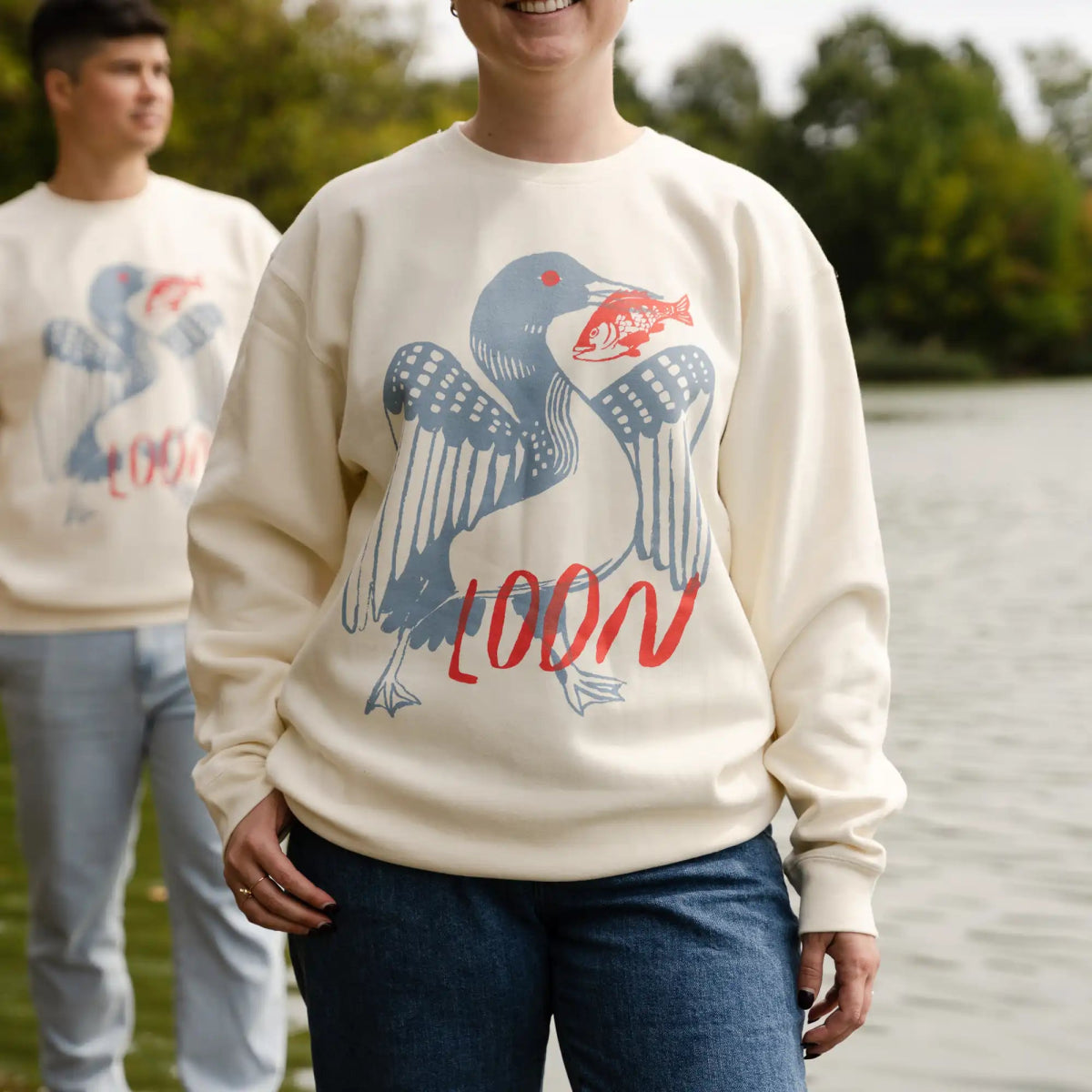 Bird Collective - Loon Sweatshirt - XS - Ivory