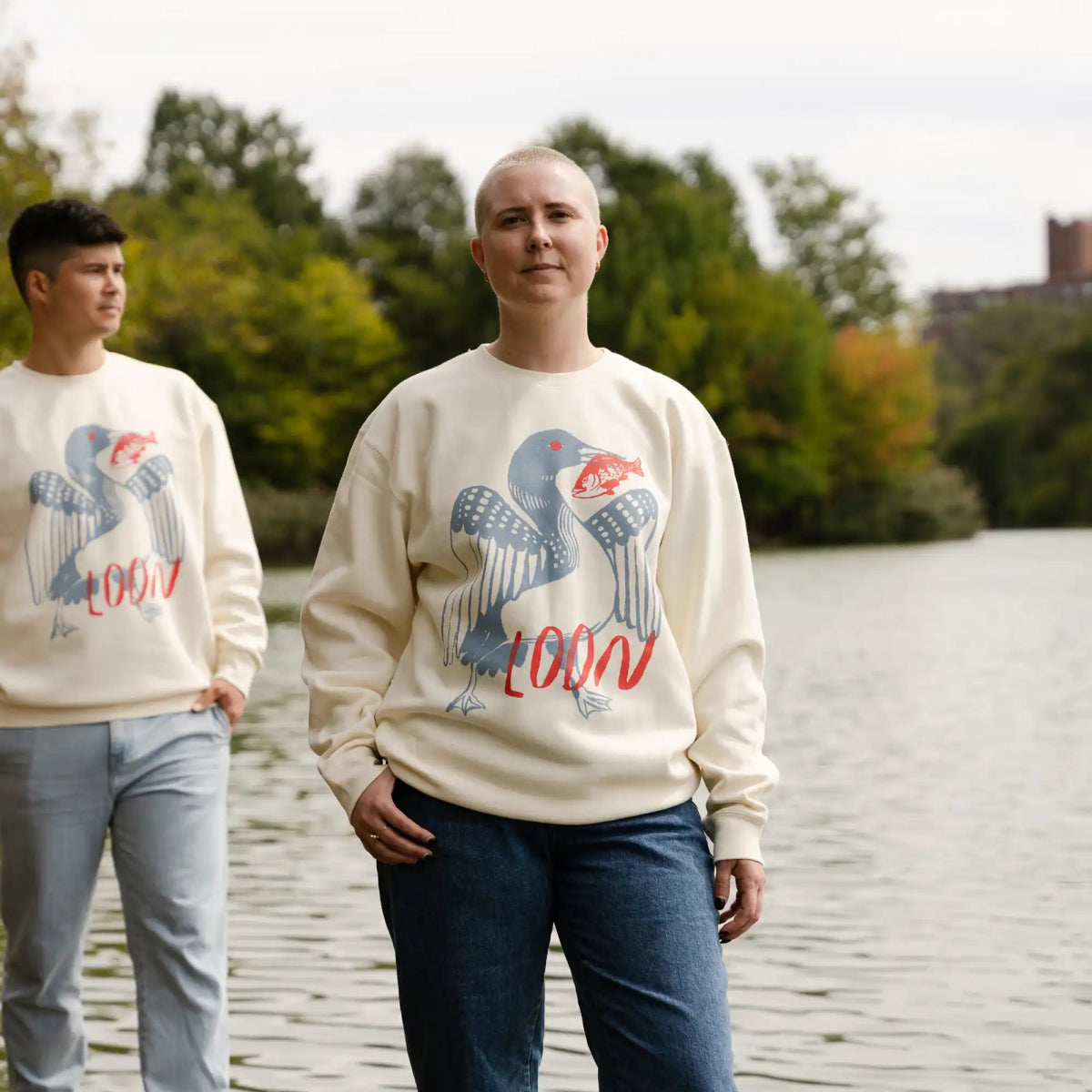 Bird Collective - Loon Sweatshirt - XS - Ivory