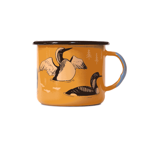 Loons of North America Large Enamelware Mug - Bird Collective