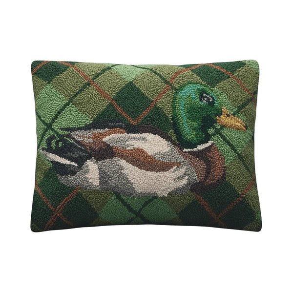 Bird Collective - Mallard Plaid Hook Pillow - 
