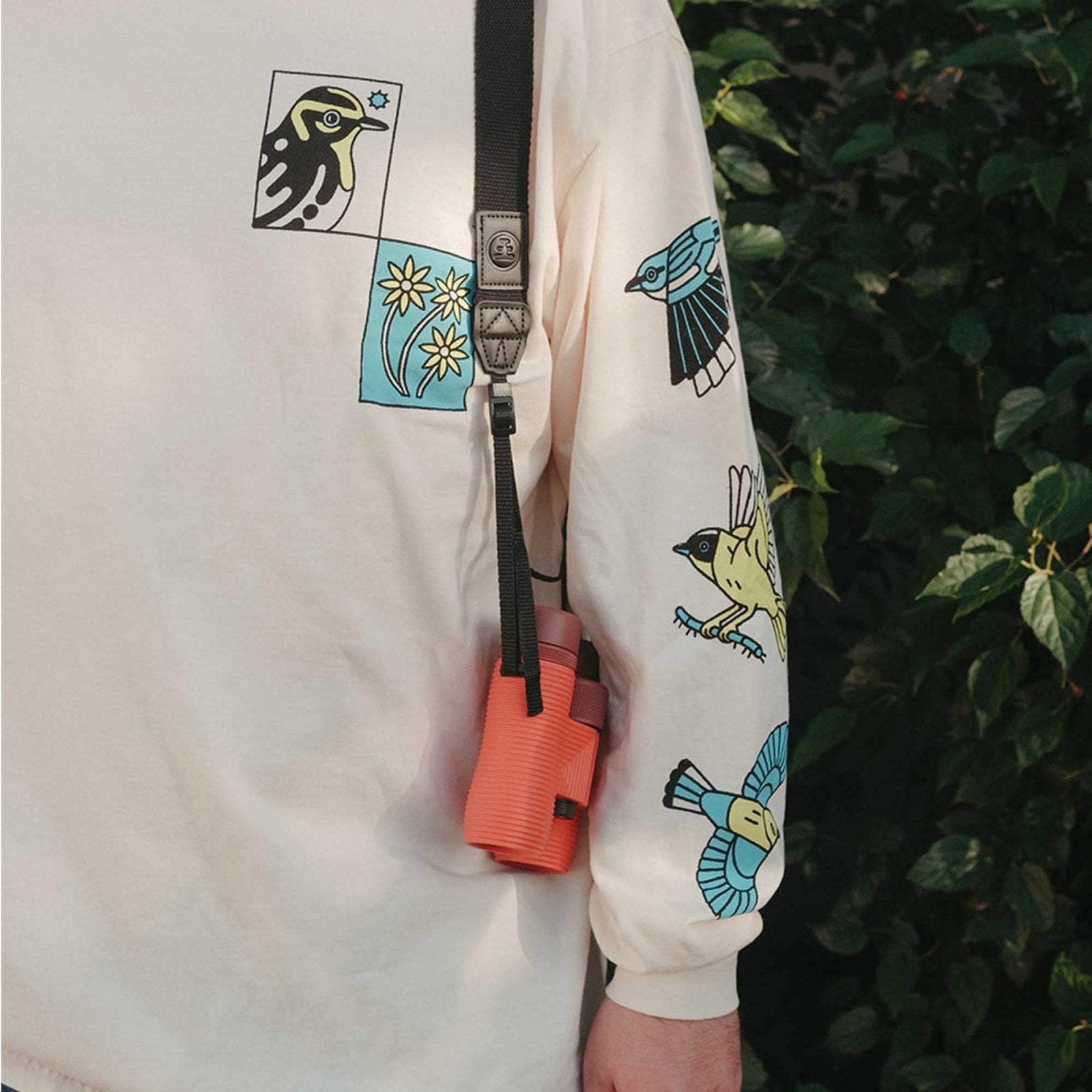 Bird Collective - Morning Flight Long Sleeve Tee - S - Ivory