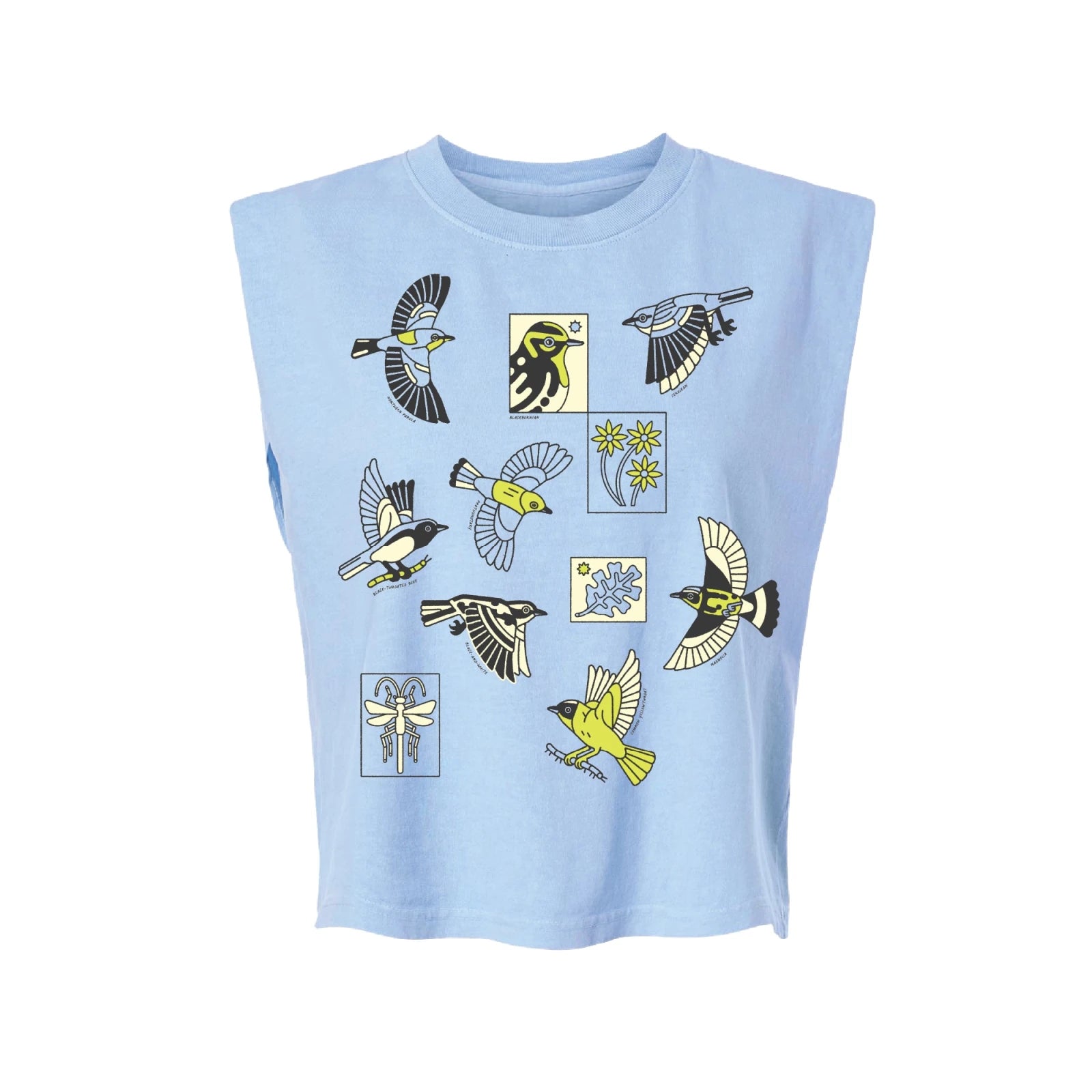 Bird Collective - Morning Flight Tank - S - Powder Blue