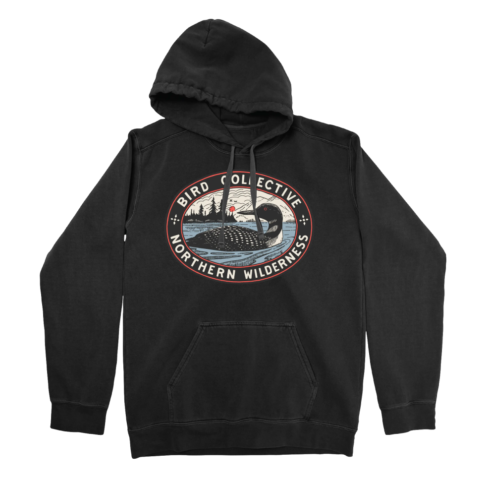 Bird Collective - Northern Wilderness Hoodie - XS - Black