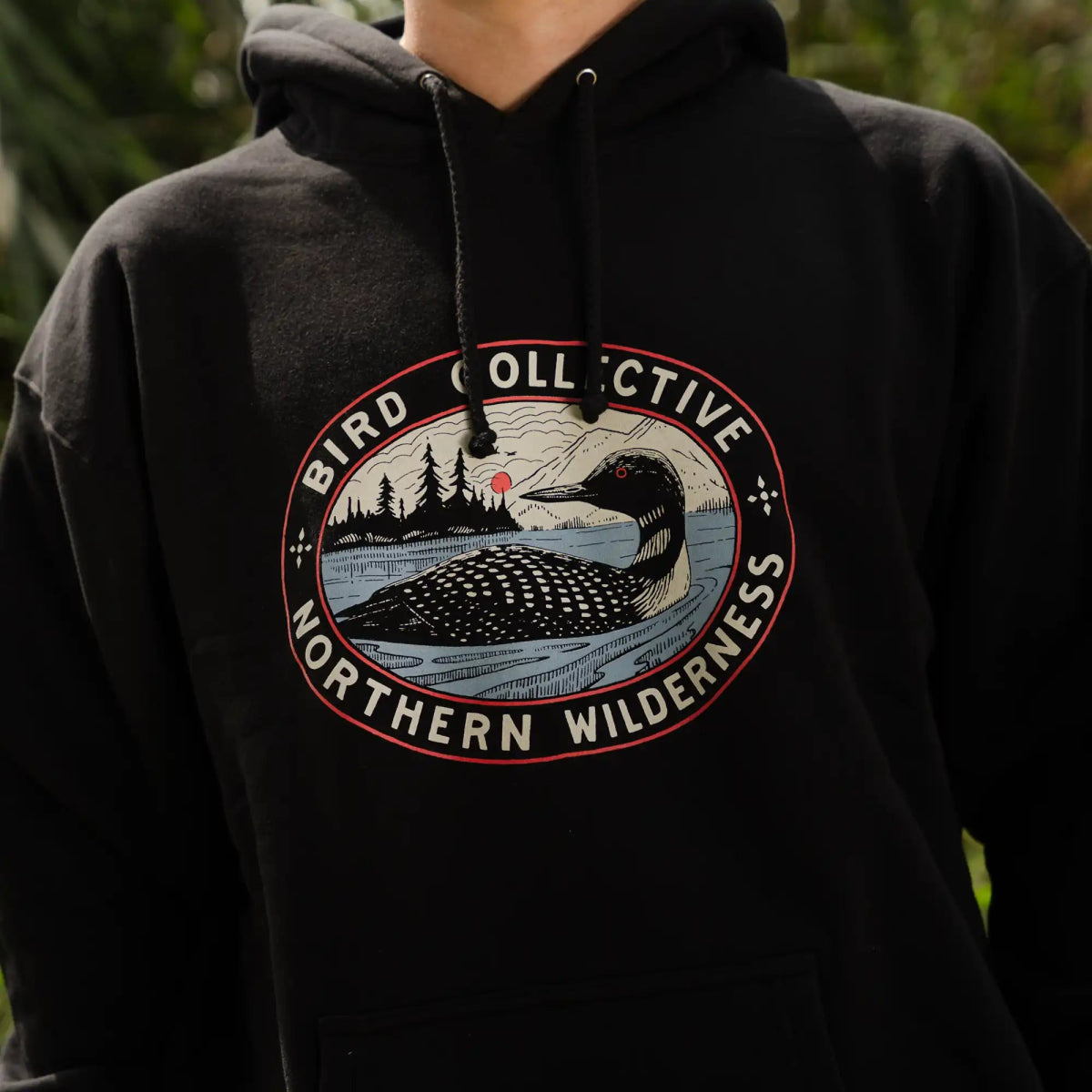 Bird Collective - Northern Wilderness Hoodie - XS - Black