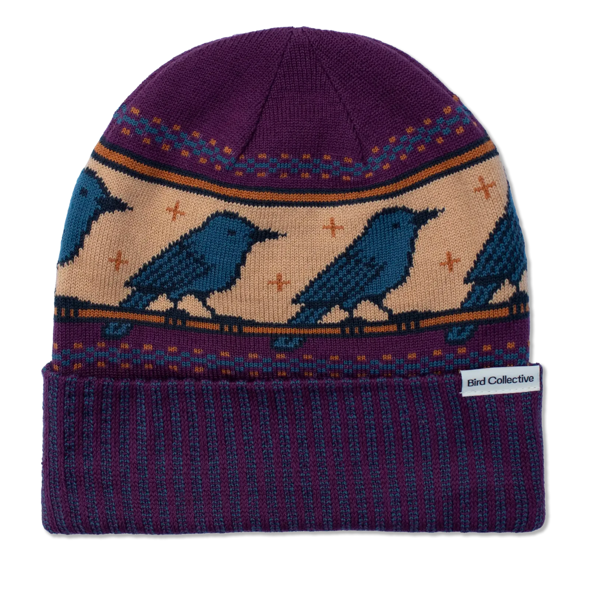 Bird Collective - Perched Beanie - Eggplant -