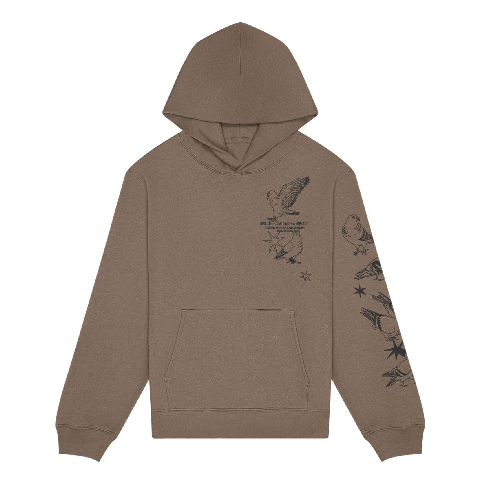 Bird Collective - Pigeon Hoodie - XS - Vintage Brown