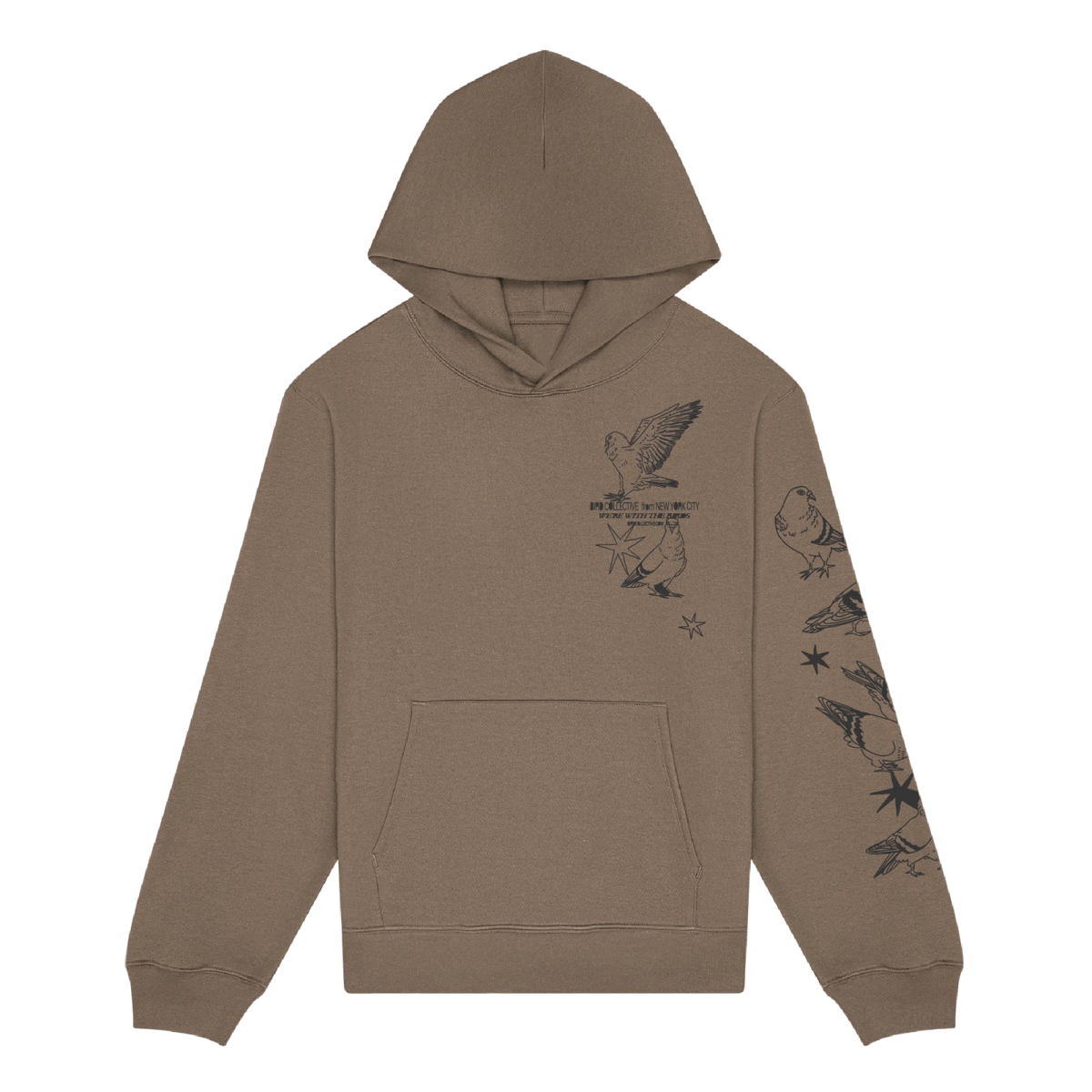 Bird Collective - Pigeon Hoodie - XS - Vintage Brown