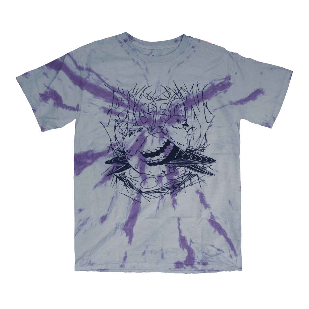 Bird Collective - Pigeon Nest Tie Dye Tee - S - Stormcloud Tie-Dye