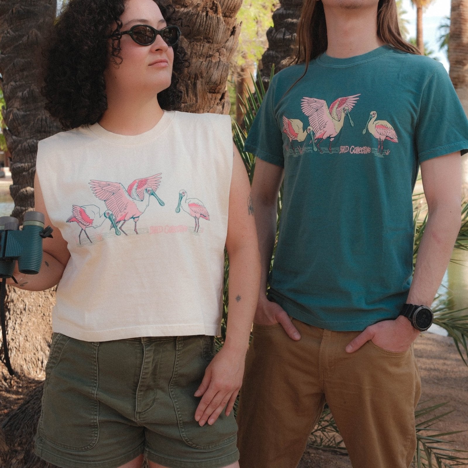 Bird Collective - Roseate Spoonbill Tank - S - Ivory