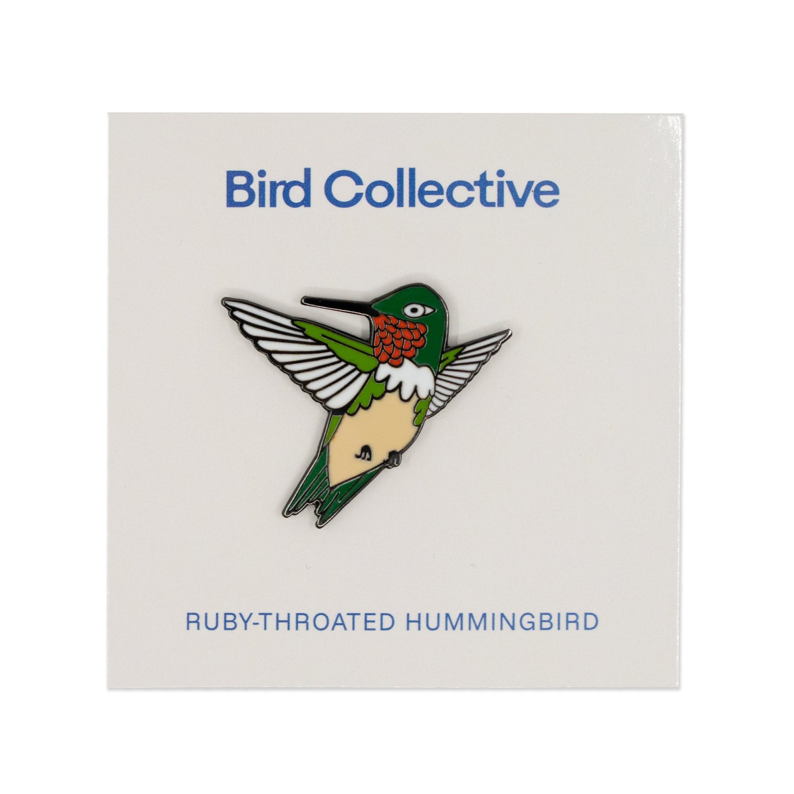 Bird Collective - Ruby - throated Hummingbird Enamel Pin - 