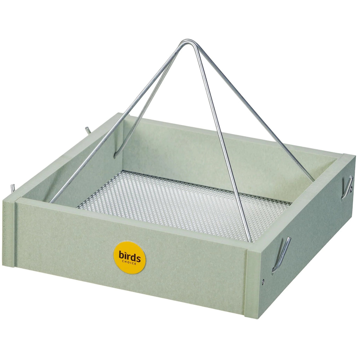 Small hanging tray bird feeder
