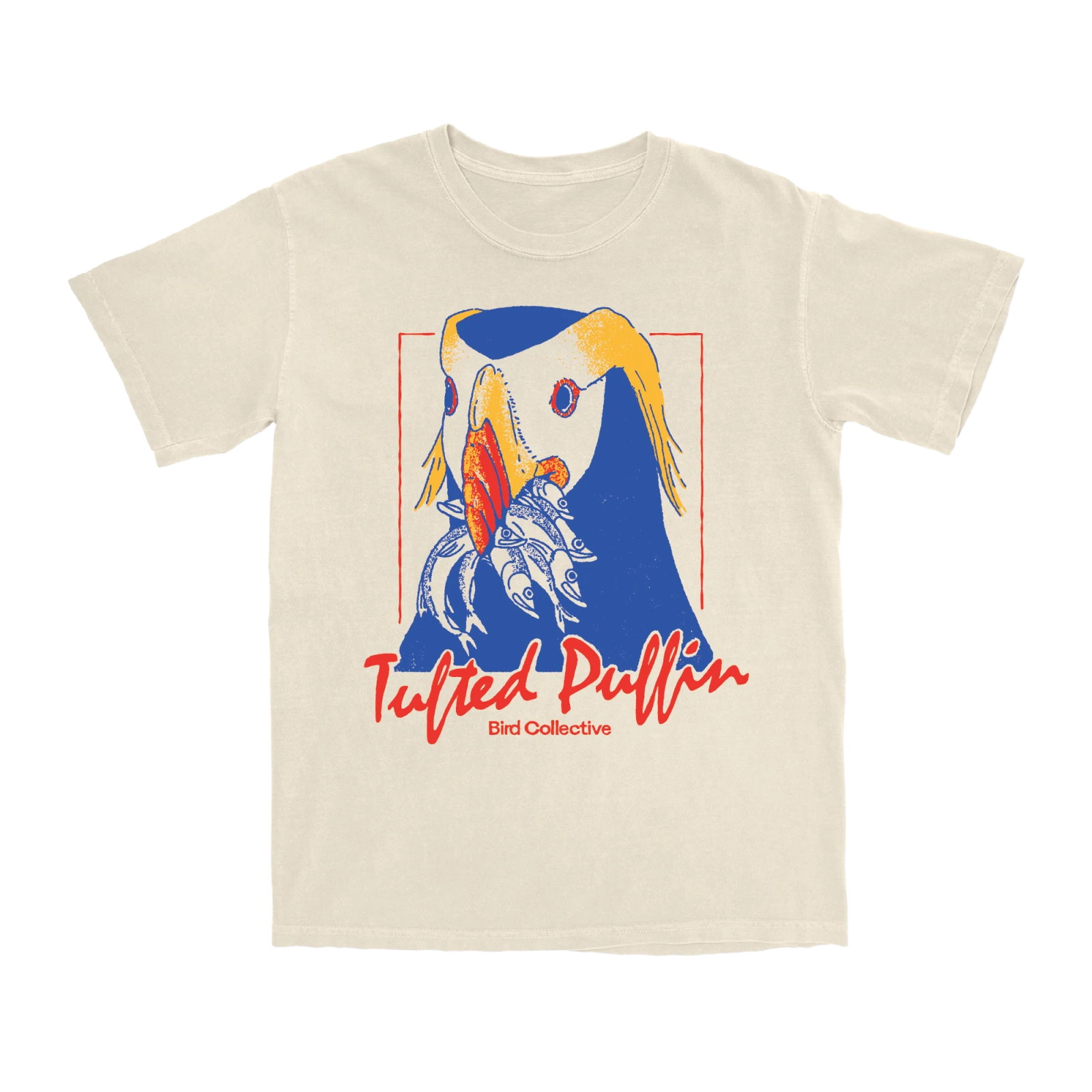 Bird Collective - Tufted Puffin Tee - S - Ivory