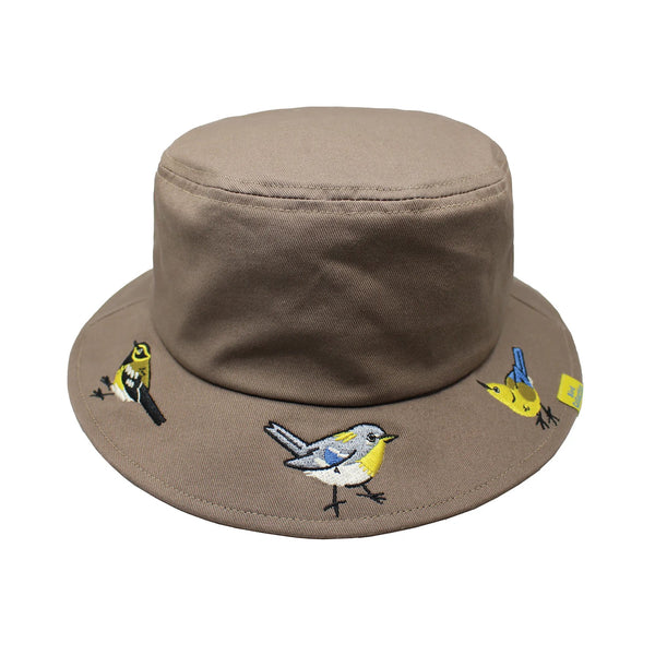 Bird Collective - Warblers Bucket Hat - Bark -