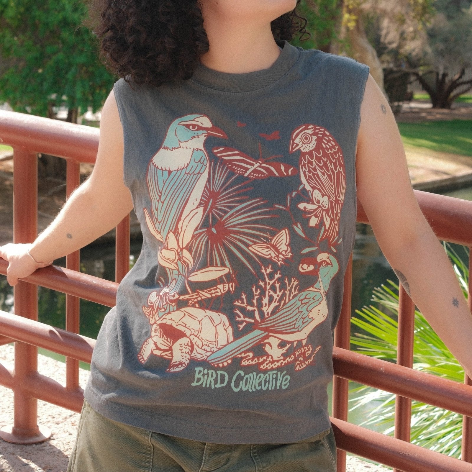 Bird Collective - Wild Florida Tank - S - Pepper