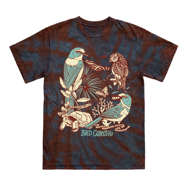 Bird Collective - Wild Florida Tie Dye Tee - S - Sunset Hurricane