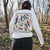 Bird Collective - Woodpeckers of North America Long Sleeve T-Shirt - S - Vintage White